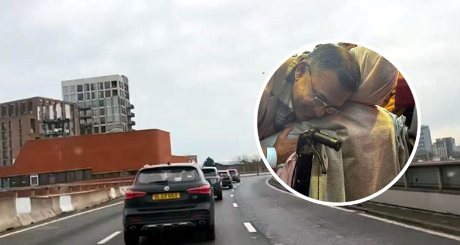 গাড়ি চালিয়ে মাকে নিয়ে গেলেন তারেক রহমান